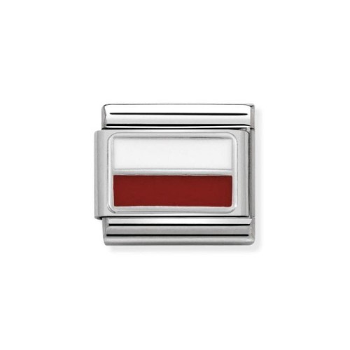 Element Link Nomination Composable Silver flaga Polska 330207/13