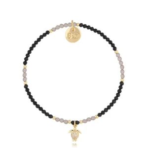 Bransoletka By Dziubeka turmalinami i żółwikiem Cimarron BTW2289