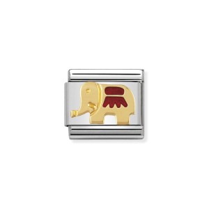 Element Link Nomination Composable Gold Czerwony Słoń 030212/21