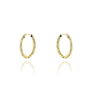 Kolczyki koła diamentowane super lekkie 1,5cm