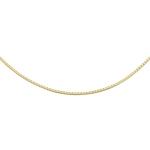 Srebrny łańcuszek pozłacany kostka wenecka diamentowana SL-KVD015G