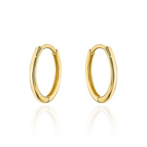 Kolczyki złote malutkie kółka na kreolu 