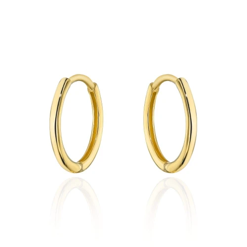 Kolczyki złote malutkie kółka na kreolu 