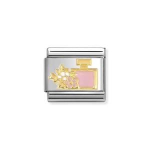 Element Link Nomination Composable Gold Perfumy z kwiatem 030272/93