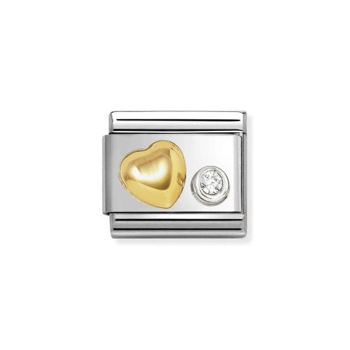 Element Link Nomination Composable Gold & Silver Serce 630301/02