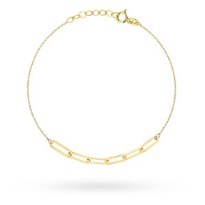 Bransoletka złota sześć splecionych ogniw