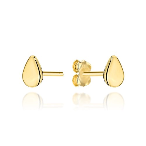 Kolczyki złote łezki super lekkie 