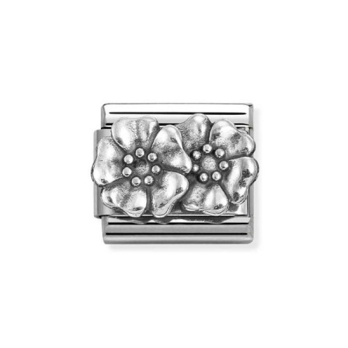 Element Link Nomination Composable Silver Kwiaty 330101/73