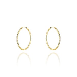 Kolczyki koła diamentowane super lekkie 2,2cm