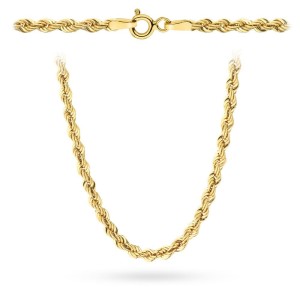 Łańcuszek złoty - splot Korda 42 cm 