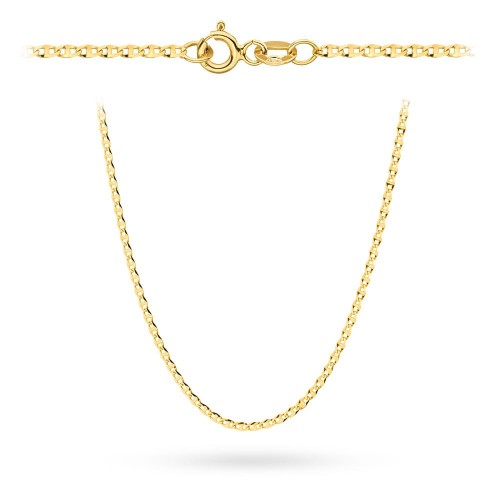 Łańcuszek złoty pr. 585 - splot gucci 42 cm 