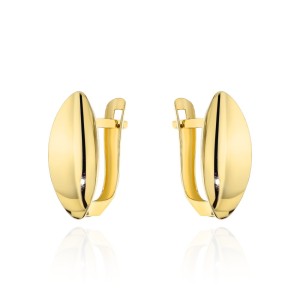 Kolczyki złote klasyczne łezki na angielskim zapięciu