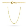 Łańcuszek złoty pr. 585 - splot pancerka gładka 55 cm (Gramatura: 20.39)