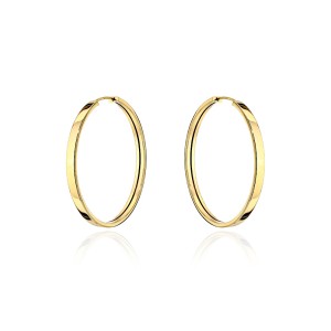 Kolczyki złote gładkie kółka - 2,3mm