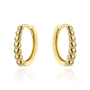 Kolczyki złote kuleczki na kreolu 