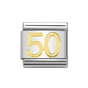 Element Link Nomination Composable Gold cyfra "50" 030109/42