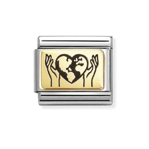 Element Link Nomination Composable Gold świat w twoich rękach 030166/67
