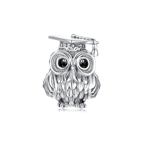 Srebrny charms Ornamo Mądra Sowa ORSCC3128
