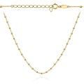 Naszyjnik złoty z kulkami diamentowanymi 39+3cm (Gramatura: 2.37)