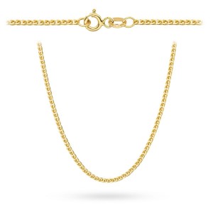 Łańcuszek złoty pr. 585 - splot lisi ogon 55 cm 