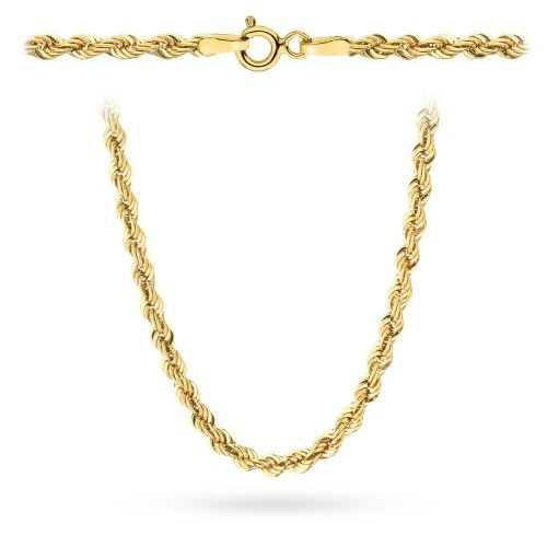 Łańcuszek złoty - splot Korda 42 cm 