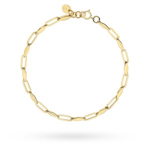 Bransoletka złota ogniwa i elipsy 