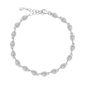 Srebrna bransoletka Verona z cyrkoniami SW-T-C15-B20-BW46316