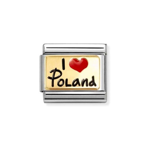 Element Link Nomination Composable Gold Kocham Polskę 030231/62