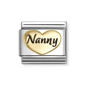 Element Link Nomination Composable Gold "Nanny" 030285/77