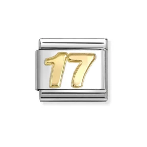 Element Link Nomination Composable Gold Liczba 17 030109/45