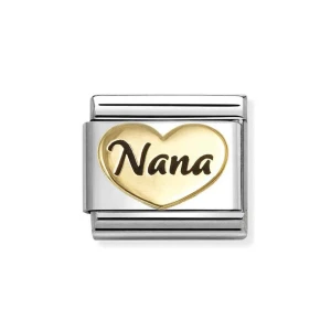 Element Link Nomination Composable Gold "Nana" 030285/83