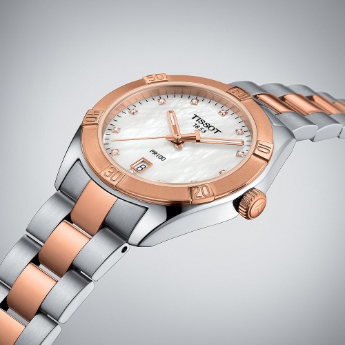 Zegarek damski Tissot PR 100 T101.910.22.116.00 PR 100 LADY DIAMONDS