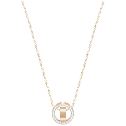 Naszyjnik Swarovski Hollow Pendant Small White Rose gold plating 5289495