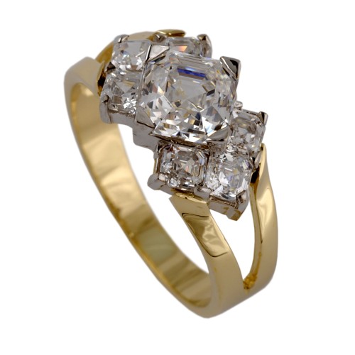 Złoty pierścionek MI 665, rozmiar: 14