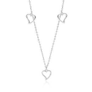 Srebrny naszyjnik serca SL-Z1751N