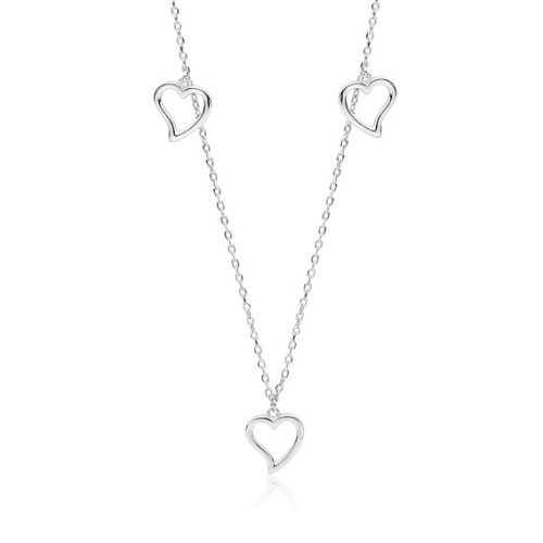 Srebrny naszyjnik serca SL-Z1751N