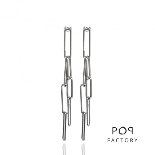 Kolczyki Pop Factory agrafki wiszące  BD-KK-SS-00116