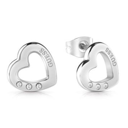 Kolczyki Guess Hearted Chain UBE29058