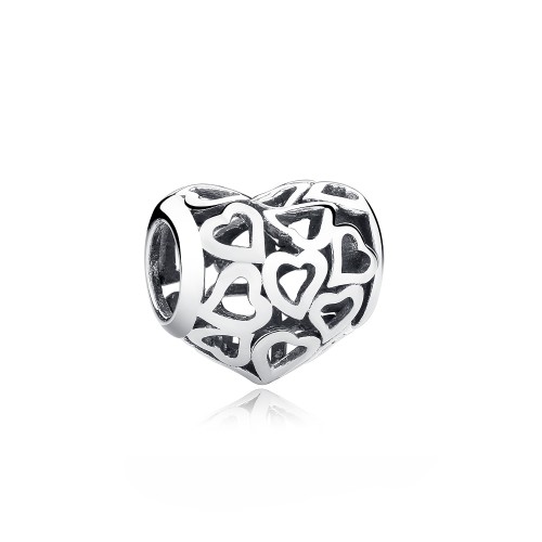 Srebrny charms Ornamo Serce z Serduszkami ORSCC024 
