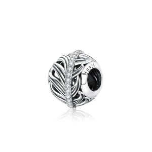 Srebrny charms Ornamo Kulka Listek ORSCC1065 