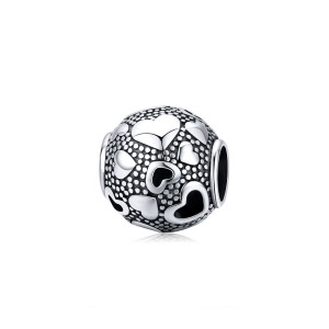 Srebrny charms Ornamo Sercowa Kulka ORSCC1451 