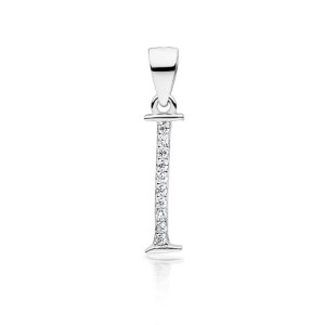 Srebrna zawieszka literka I SL-LZ0002-I