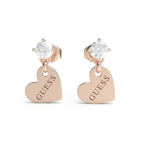 Kolczyki Guess Heart To Heart JUBE01083JWRGT/U