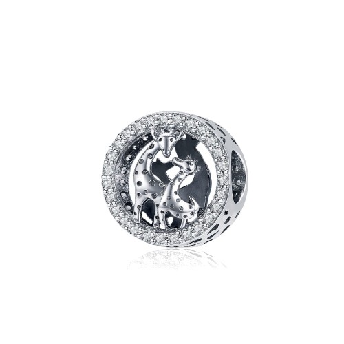 Srebrny charms Ornamo Żyrafy ORSCC997