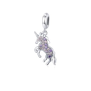Srebrny charms zawieszka Ornamo Cyrkoniowy Jednorożec ORSCC996