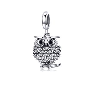 Srebrny charms zawieszka Ornamo Srebrna Sowa ORSCC949