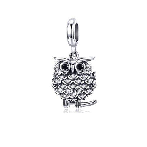 Srebrny charms zawieszka Ornamo Srebrna Sowa ORSCC949