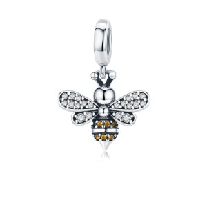 Srebrny charms zawieszka Ornamo Cyrkoniowa Pszczółka ORSCC821