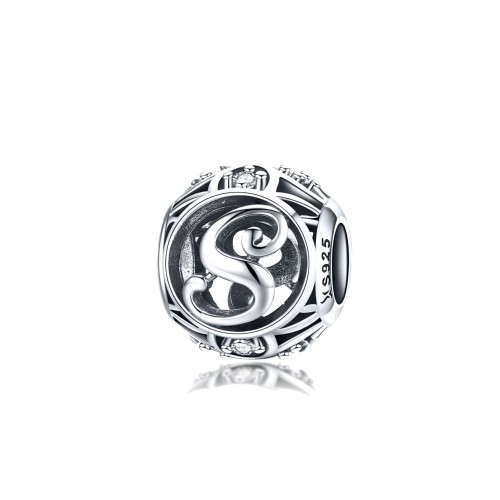 Srebrny charms Ornamo Kulista Literka S ORSCC738-S
