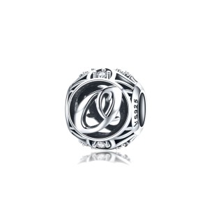Srebrny charms Ornamo Kulista Literka O ORSCC738-O